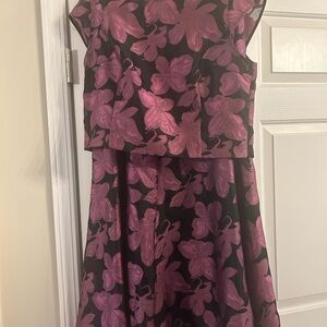 Elegant Pink Floral Maxi Dress